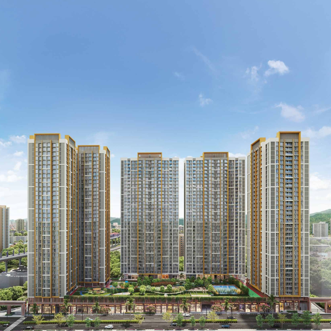 Modern apartment building